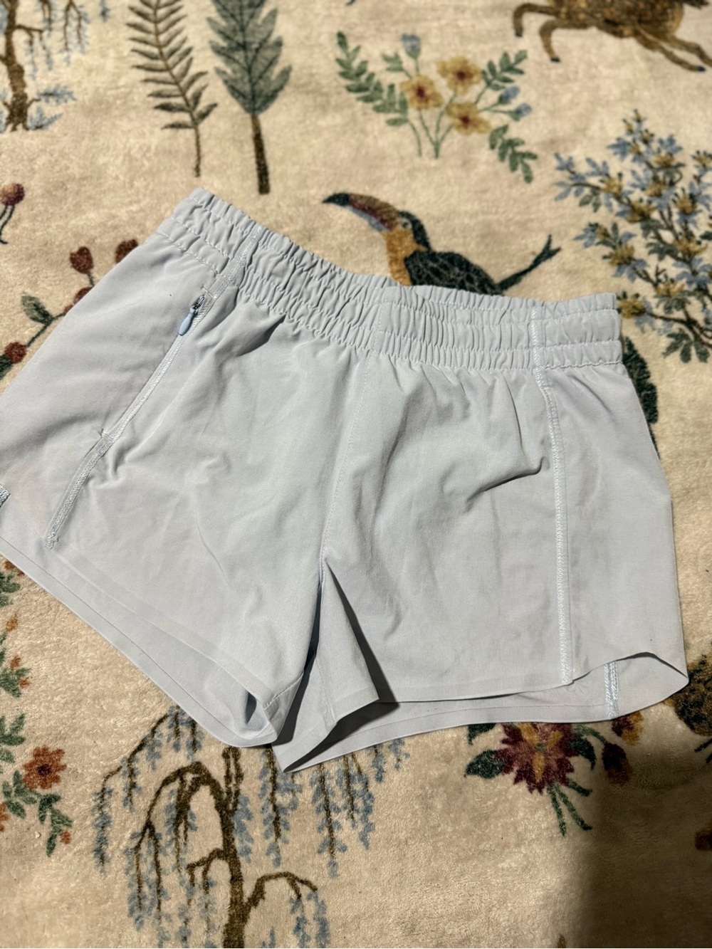 Athleta Pale Blue Women's Elastic-Waist Performance Shorts